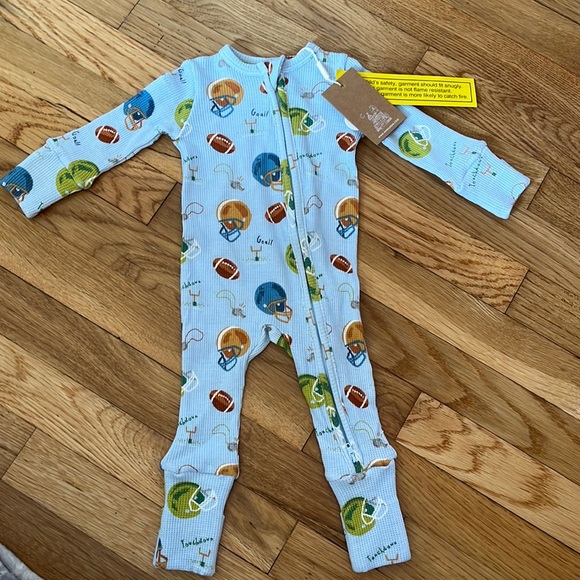 Angel Dear Other - Football Angel Dear Convertible Romper NWT